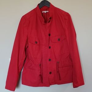 GAP Jacket with waist cinch drawstring Red Size Medium